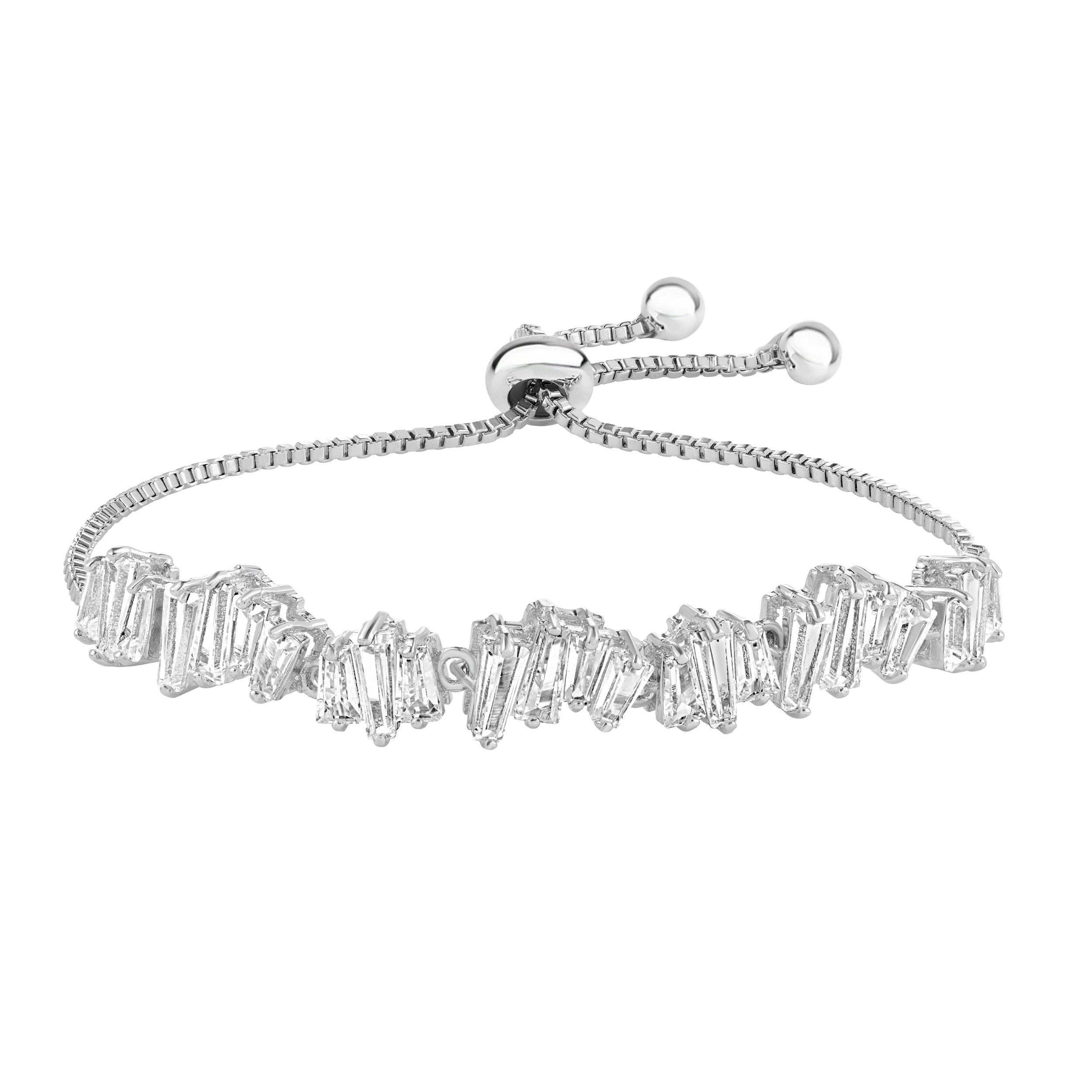 Baguette Crystal Adjustable Bracelet