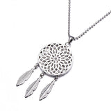 Dreamcatcher Pendant Necklace with Austrian Crystals