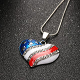 American Pride Heart or Star Necklace