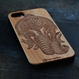 Indian Elephant Natural Wood Case - iPhone