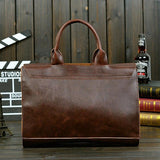 PU Leather Shoulder Computer Briefcase