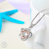 Luxe Rose Pendant Necklace