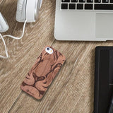 Lion Face Slim Wood Case - iPhone