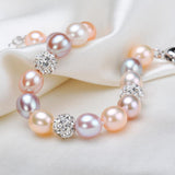 Pearl and Crystal Strand Bracelet