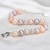 Pearl and Crystal Strand Bracelet