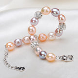 Pearl and Crystal Strand Bracelet