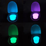 Motion Sensor Auto LED Light For Toilet Bowl & Lid