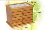 Lucky Clovers Large Wooden Jewelry Box