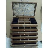 Lucky Clovers Large Wooden Jewelry Box