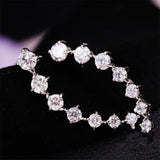 Crystal Stud Ear Climber
