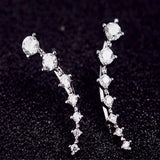 Crystal Stud Ear Climber