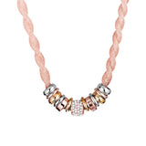 Entwined Rose Gold Metal Necklace