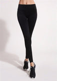 Sheer Cutout Active Leggings with Thigh Pocket