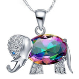 "Elefante" Galaxy Gemstone Pendant Necklace