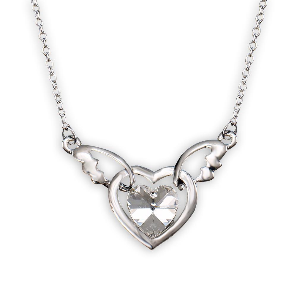 Fluttering Heart Pendant Necklace