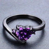 Magical Midnight Heart Ring