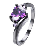 Magical Midnight Heart Ring