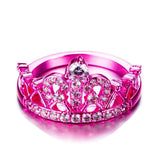 Pink Princess Crown Ring