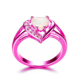 Pretty in Pink Heart Ring