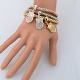 Owl Charm Bracelets with Austrian Crystals