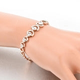 2 Sets of Rose Gold and Ice Bracelet