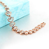 2 Sets of Rose Gold and Ice Bracelet