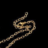 Heart Chain Long Necklace with Austrian Crystals