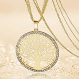 3 Sets of "Tree Of Life" - Pendant Necklace w/ Rhinestones (FREE SHIPPING)