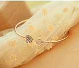 3 Sets of Heart to Heart Open Bangles