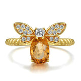 Queen Bee Citrine Ring