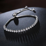 2 sets of Rhinestone Adjustable Tennis Bracelet