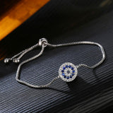 Crystal Evil Eye Adjustable Bracelet