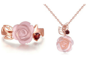 Rose Romance Ring + Necklace