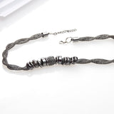 Entwined Black Metal Necklace