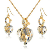 Wishful Heart Necklace and Earring Set