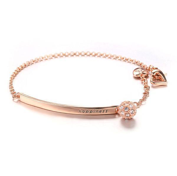 Happiness - Half Bangle Bracelet