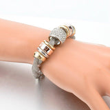 3 Sets of Entwined Silver Metal Bracelet Bundle Offer