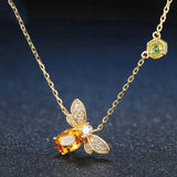 Queen Bee Citrine Necklace