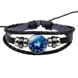 Genuine Leather Zodiac Bracelet