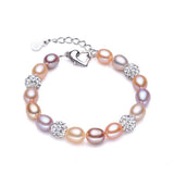 Pearl and Crystal Strand Bracelet