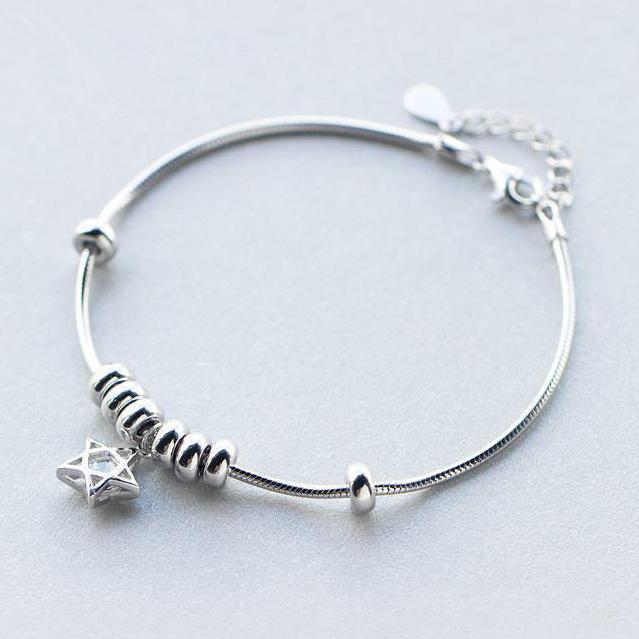 1 Sets of Shooting Star Sterling Silver Bracelet & Ring