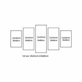 Earth : Moon: Universe - 5 Panel Canvas Art