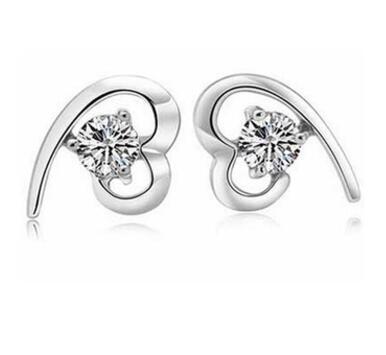 Luxe Heart Stud Earrings