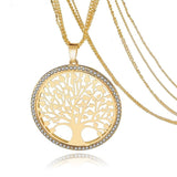 "Tree Of Life" - Pendant Necklace w/ Rhinestones (FREE SHIPPING)