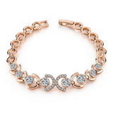 3 Sets of Rose Gold and Ice Bracelet