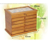 Lucky Clovers Large Wooden Jewelry Box