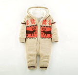 Knitted Winter Rompers for Newborn - Unisex